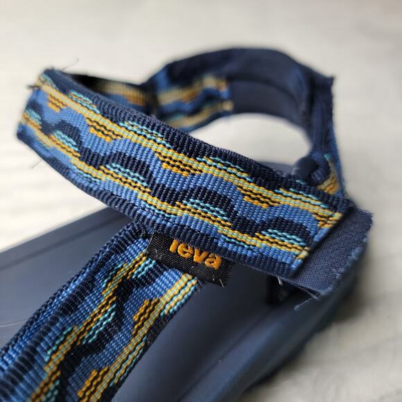 Teva Men’s Blue Sport Sandals Size 5 Strappy Outdoor Hiking Trail Water Gorpcore - Picture 3 of 12